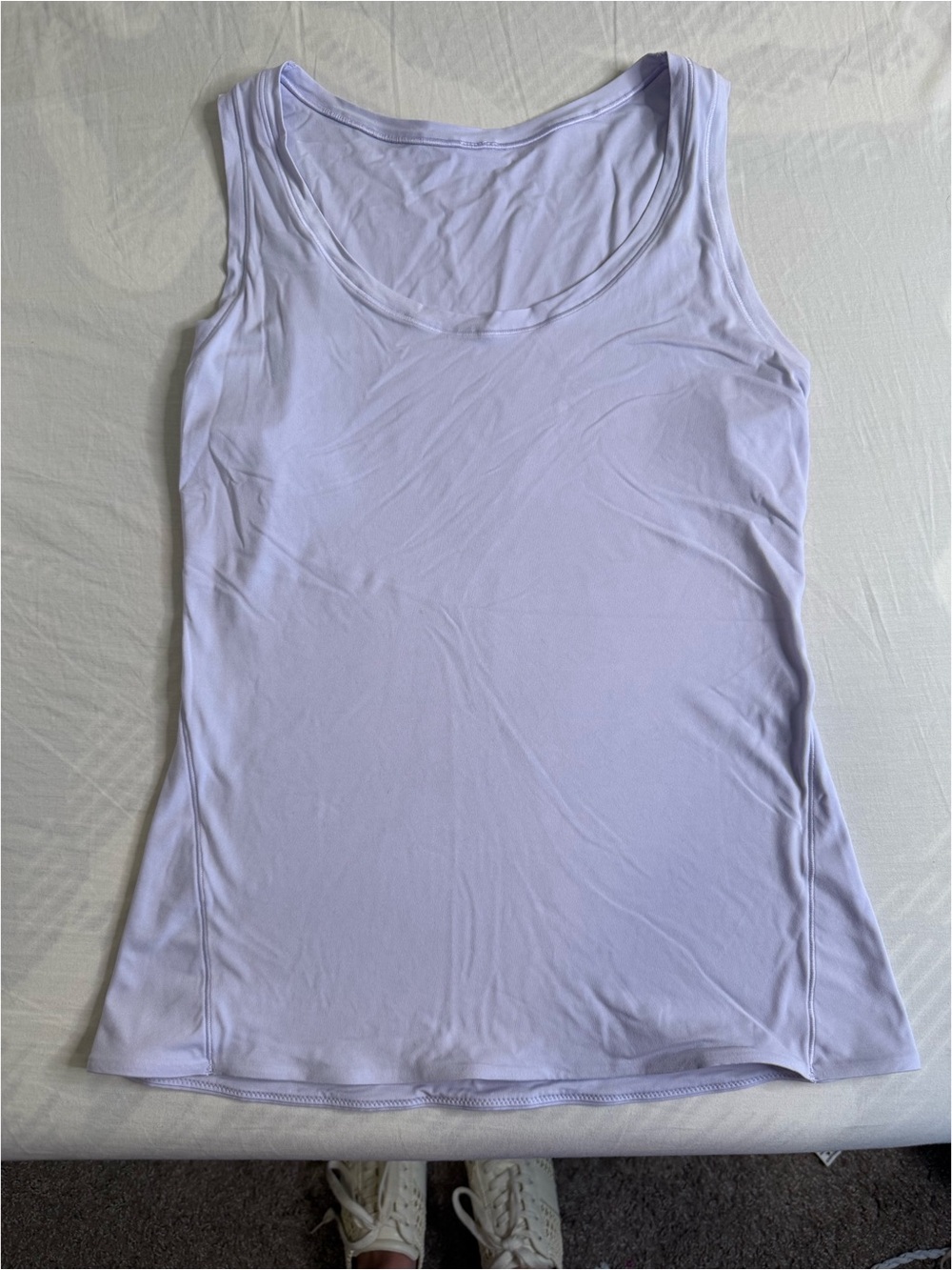 Women's Lavender Scoop Neck Tank Top